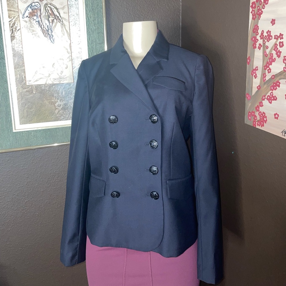 #25🎊Live 3/10/23 @7:30pm cst 😍 Great Condition Wool J Crew Double b blazer - Picture 7 of 14